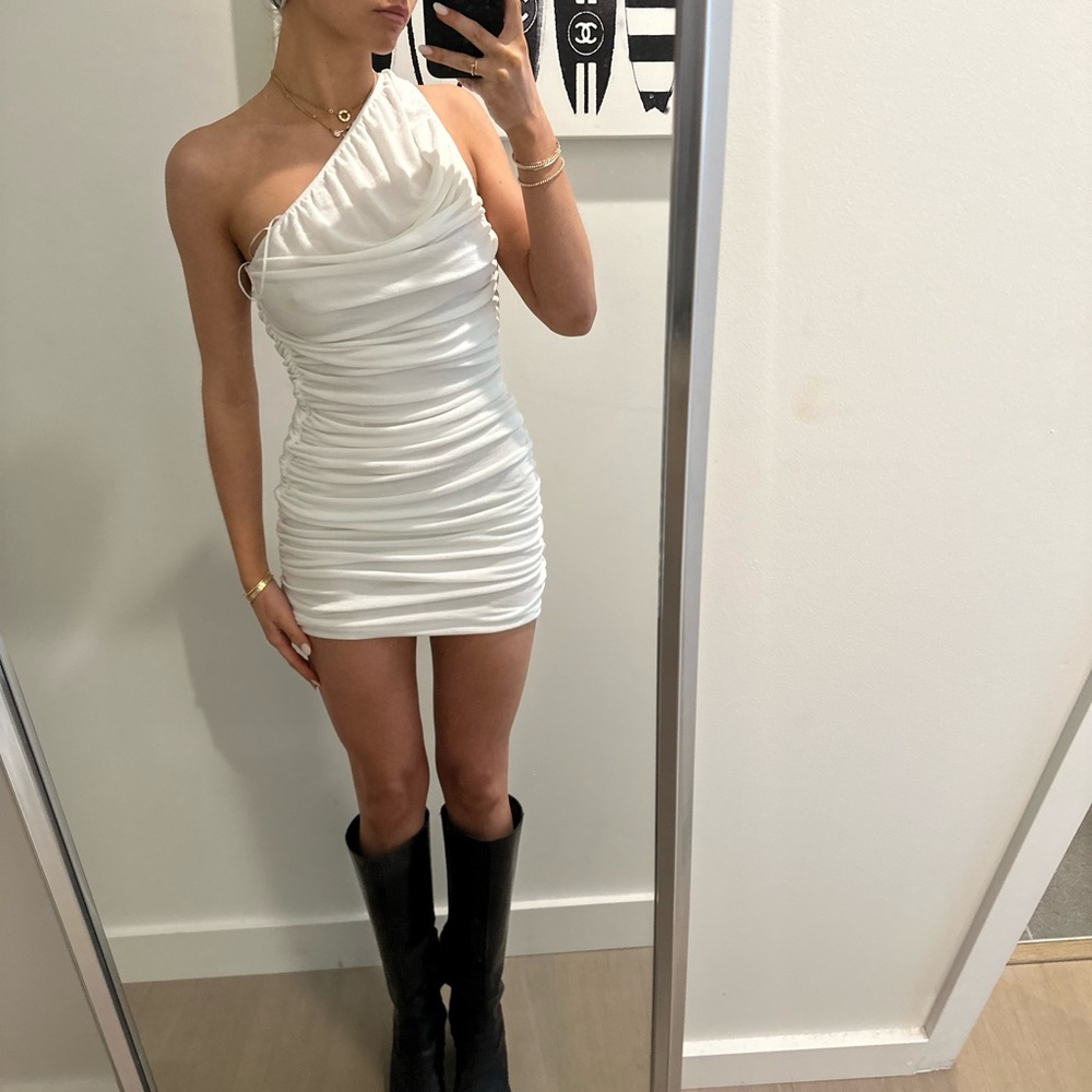 One shoulder lioness dress